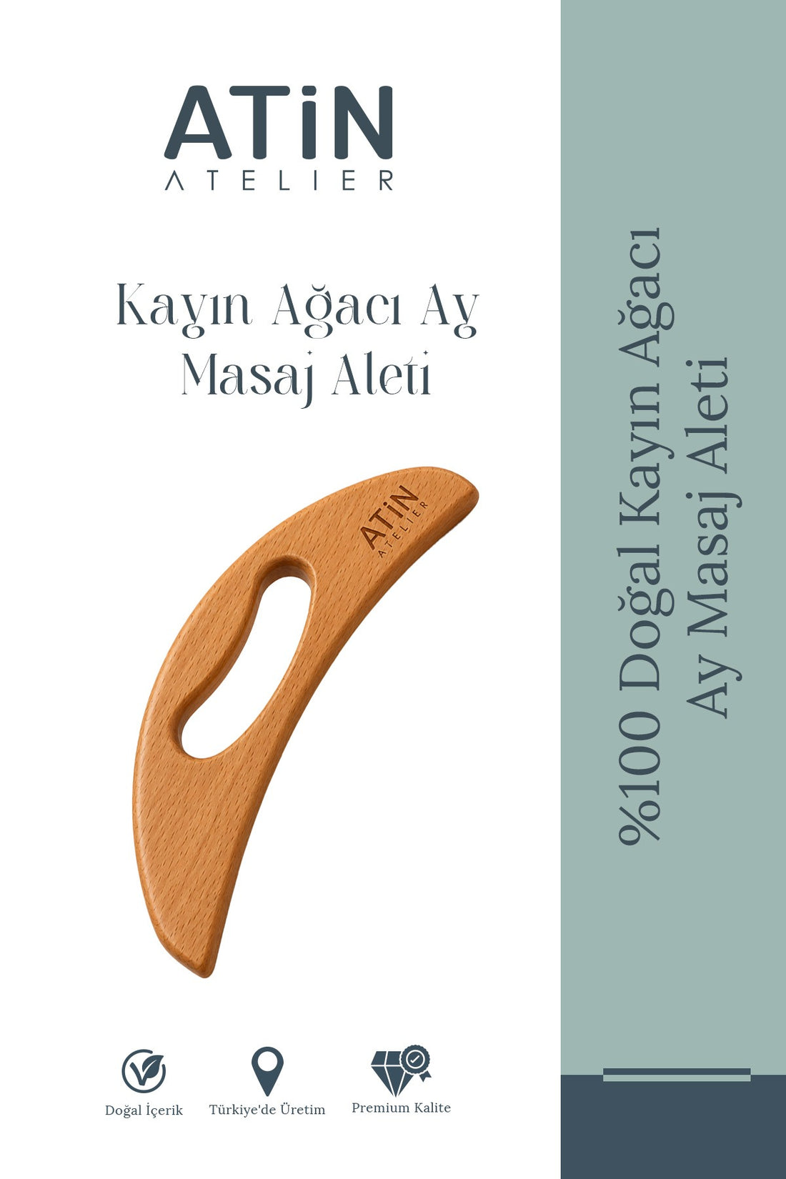 Kayın Ağacı Ay Masaj Aleti