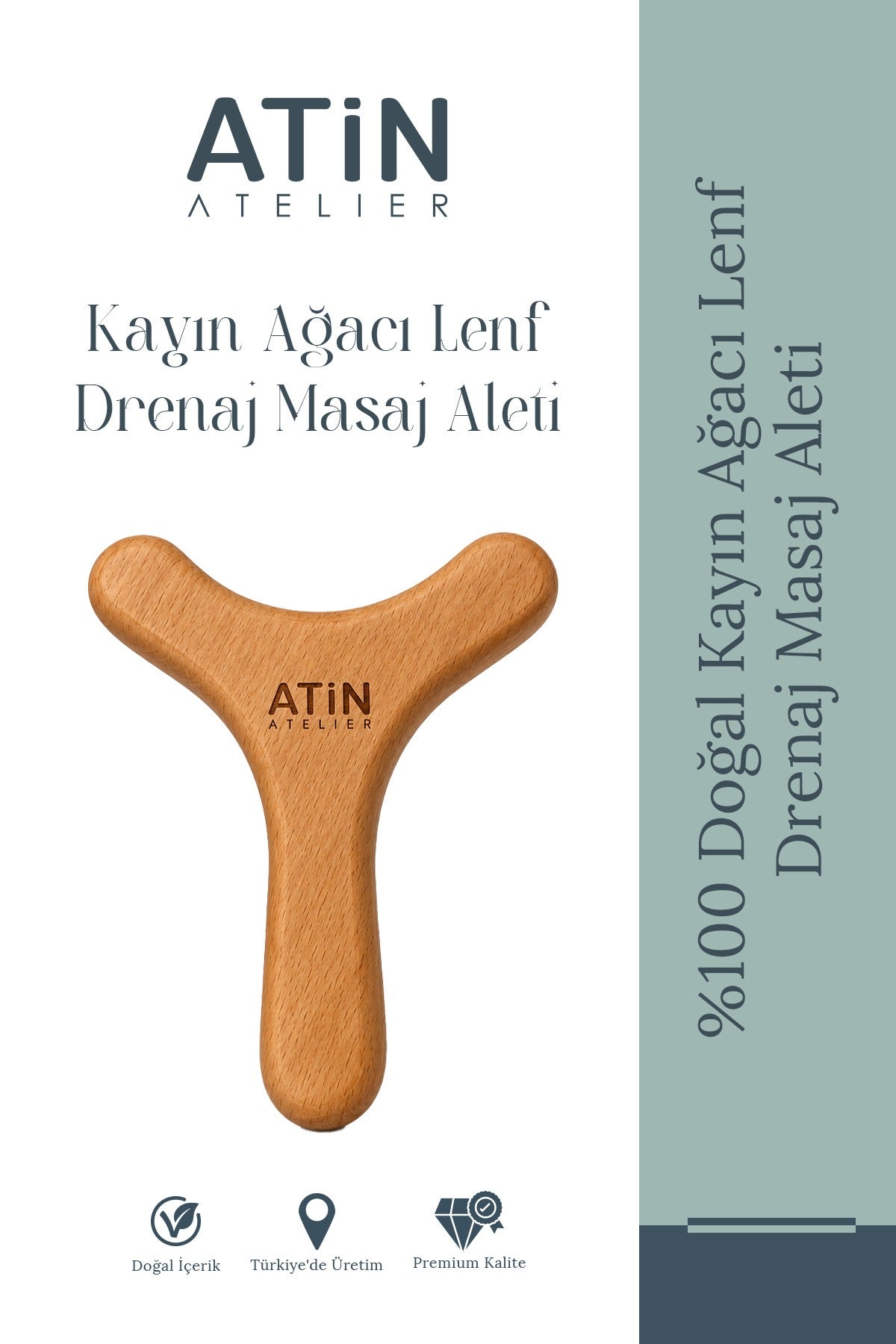 Kayın Ağacı Lenf Drenaj Masaj Aleti