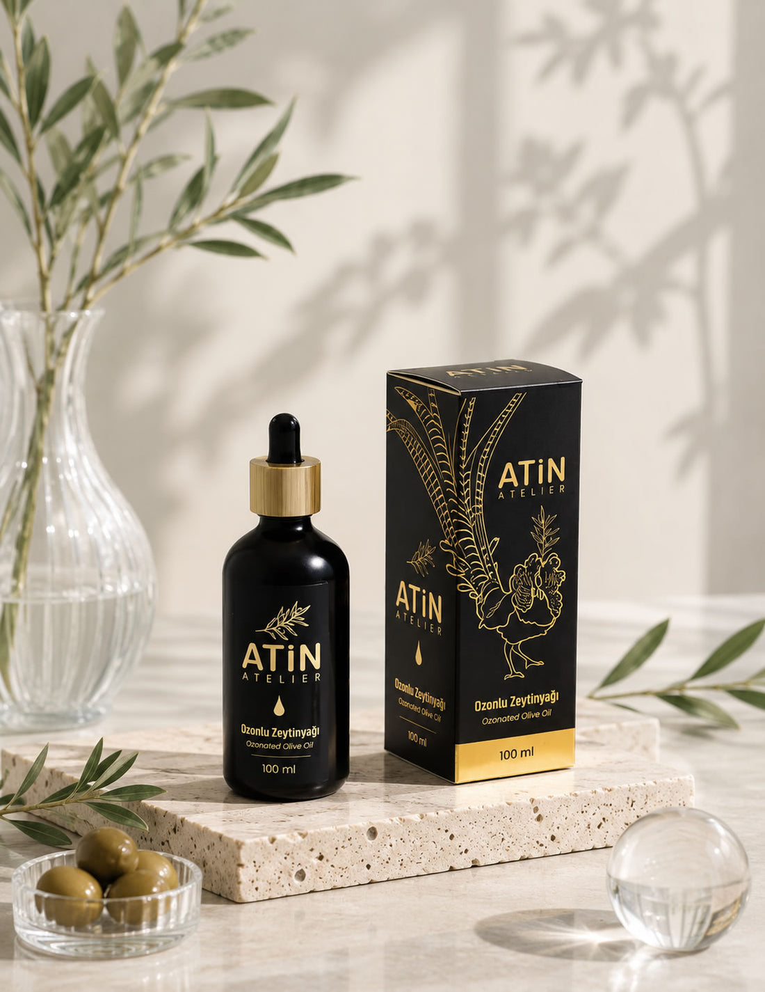 Atin Atelier Ozonlu Zeytinyağı - 100 ml